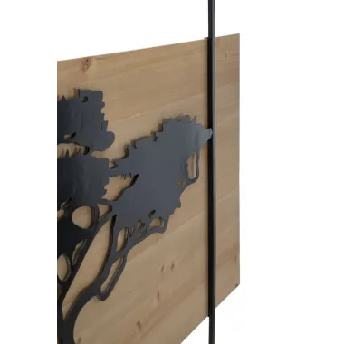 PANEL ŚCIENNY LAGOS FERRO E WOOD ZESTAW 3 SZT 204X2X80 cm (72X2X80-60X2X80)
